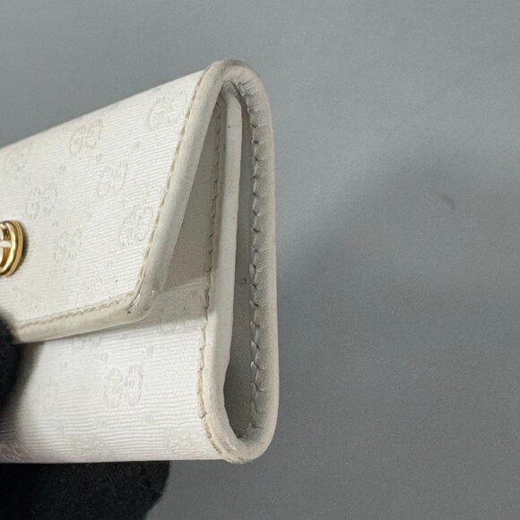 Authentic Vintage Gucci Mico GG White Canvas 4-Key Case - Picture 14 of 15